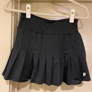 Prince black pleated tennis skirt with shorts